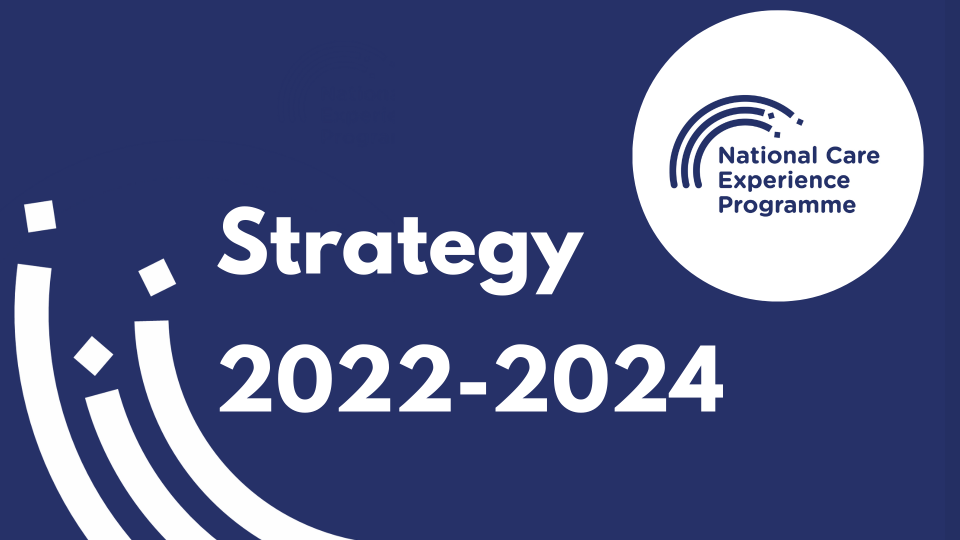 National Care Experience Programme Strategy (20222024) has been